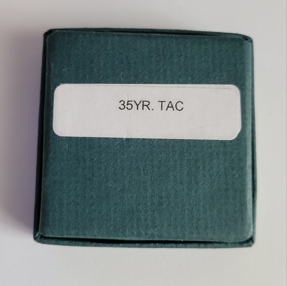 NWT Vintage State of Maine service pin 35 year lapel tack gold tone - Picture 7 of 9